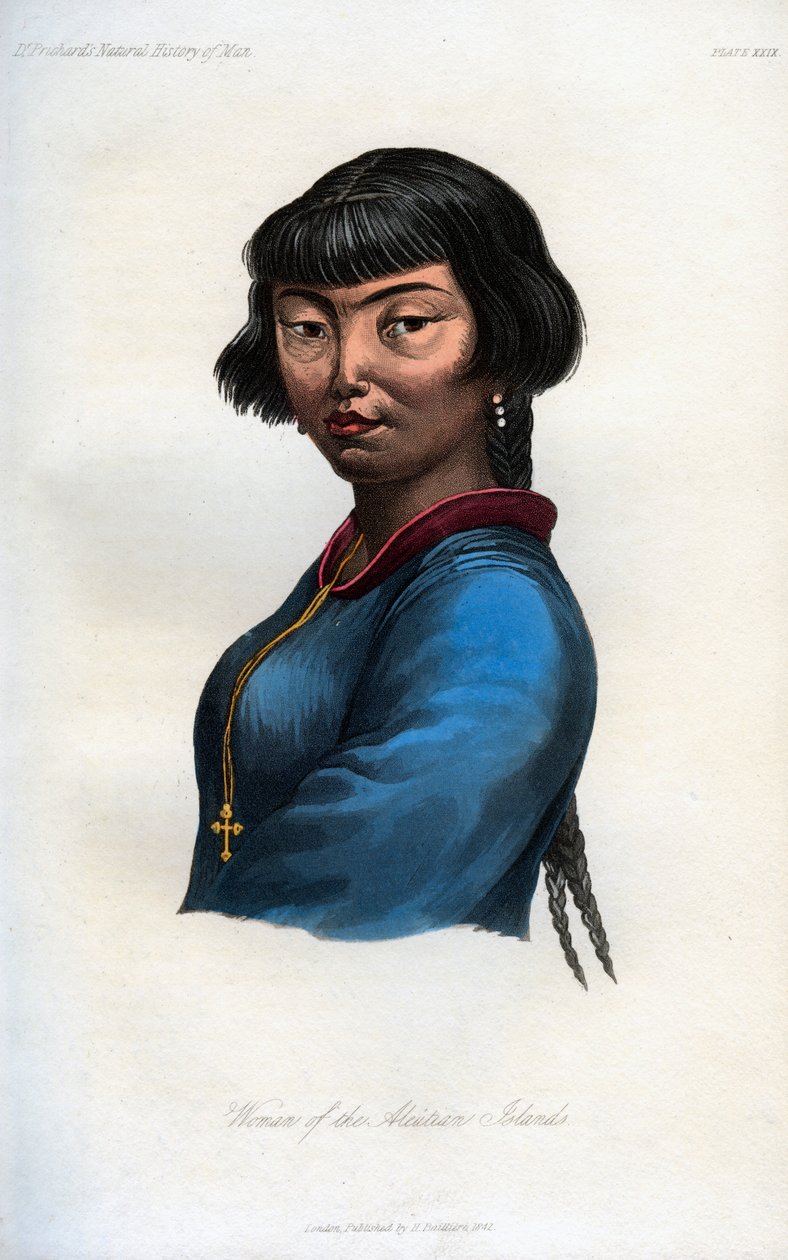 Mujer de las Islas Aleutianas, 1848 de Unbekannt