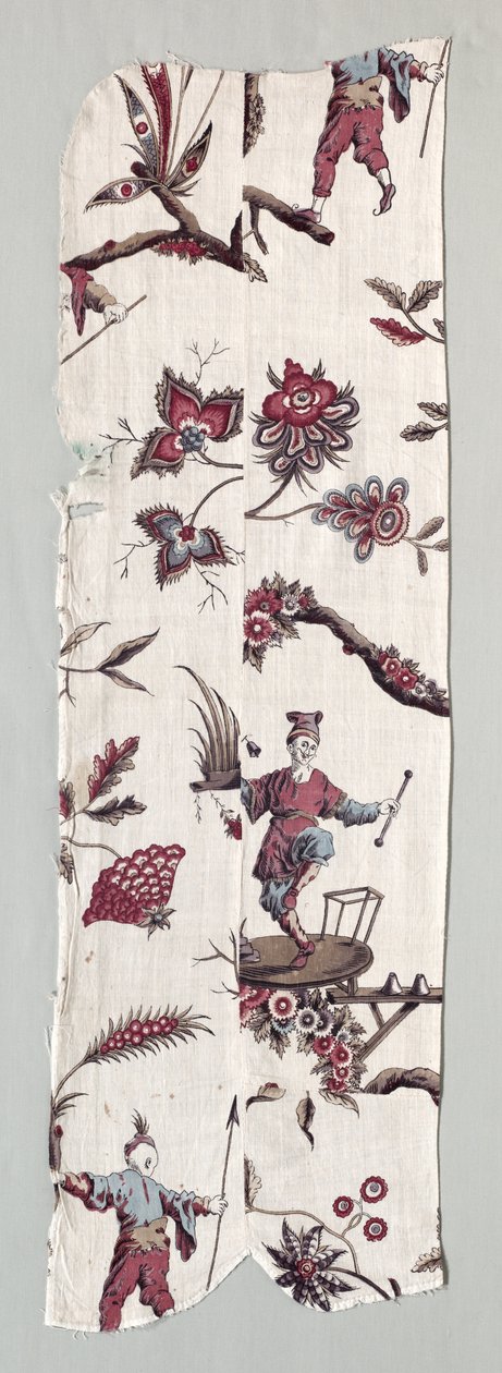 Fragmentos de textiles impresos en xilografía, c. 1785 de Unbekannt