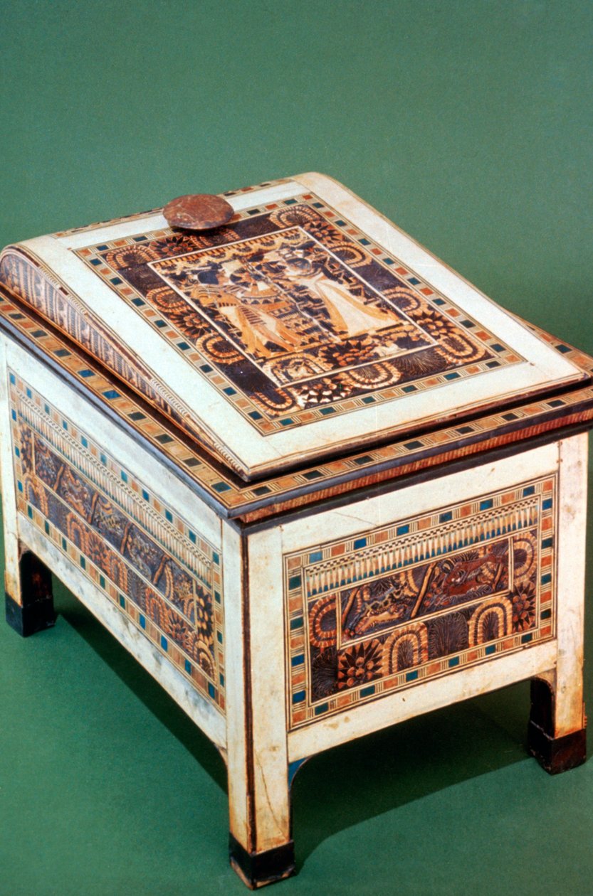 Cofre de madera de la Tumba de Tutankamón, siglo XIV a.C. de Unbekannt
