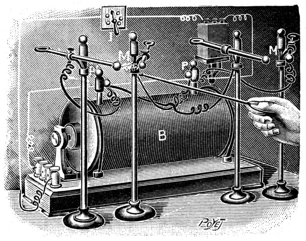 Trabajo de Marie y Pierre Curie, 1904 de Unbekannt