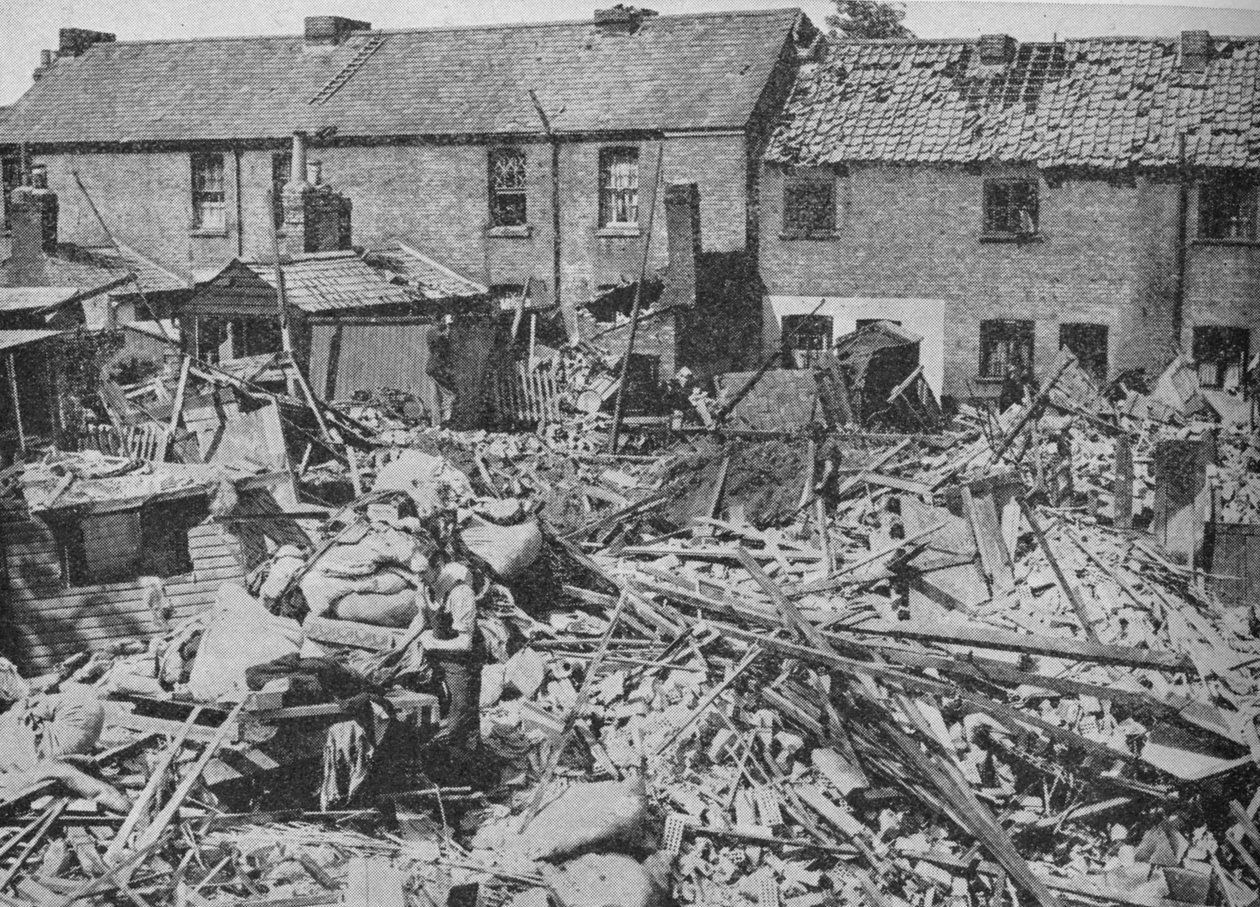 Obra de los bombarderos y su destrucción, 1940 de Unbekannt