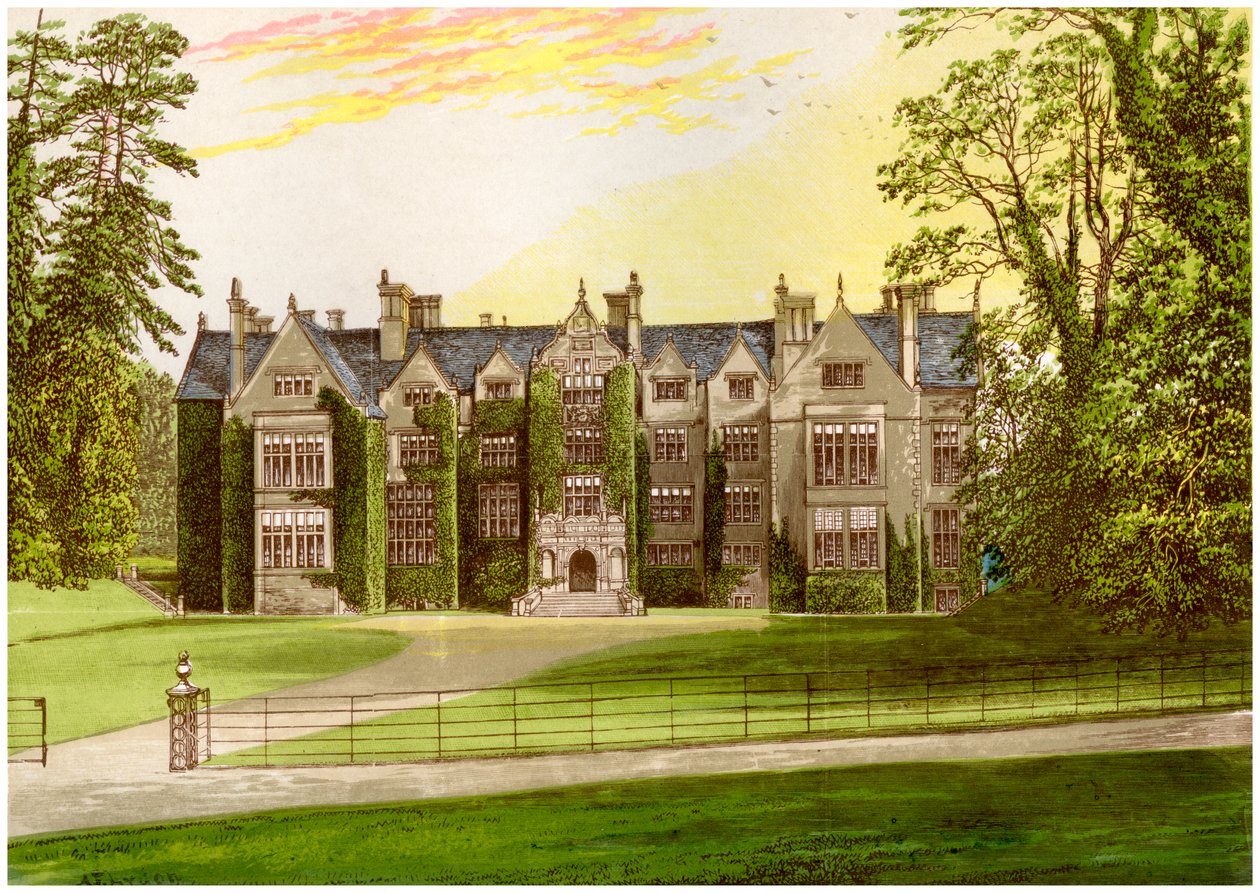 Abadía de Wroxton, Oxfordshire, hogar de la familia North, c1880 de Unbekannt