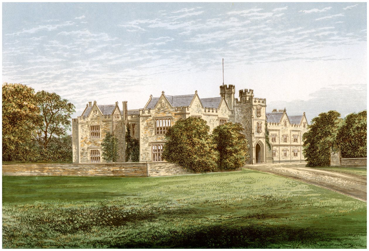 Abadía de Wytham, Oxfordshire, hogar del Conde de Abingdon, c1880 de Unbekannt