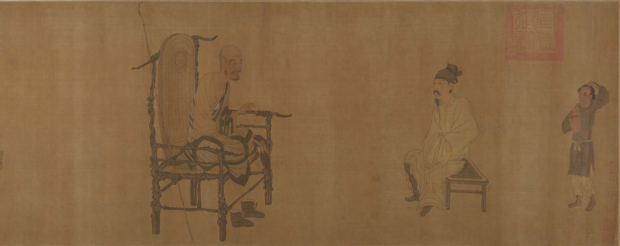 Xiao Yi obteniendo el manuscrito Lanting del monje Biancai de Unbekannt