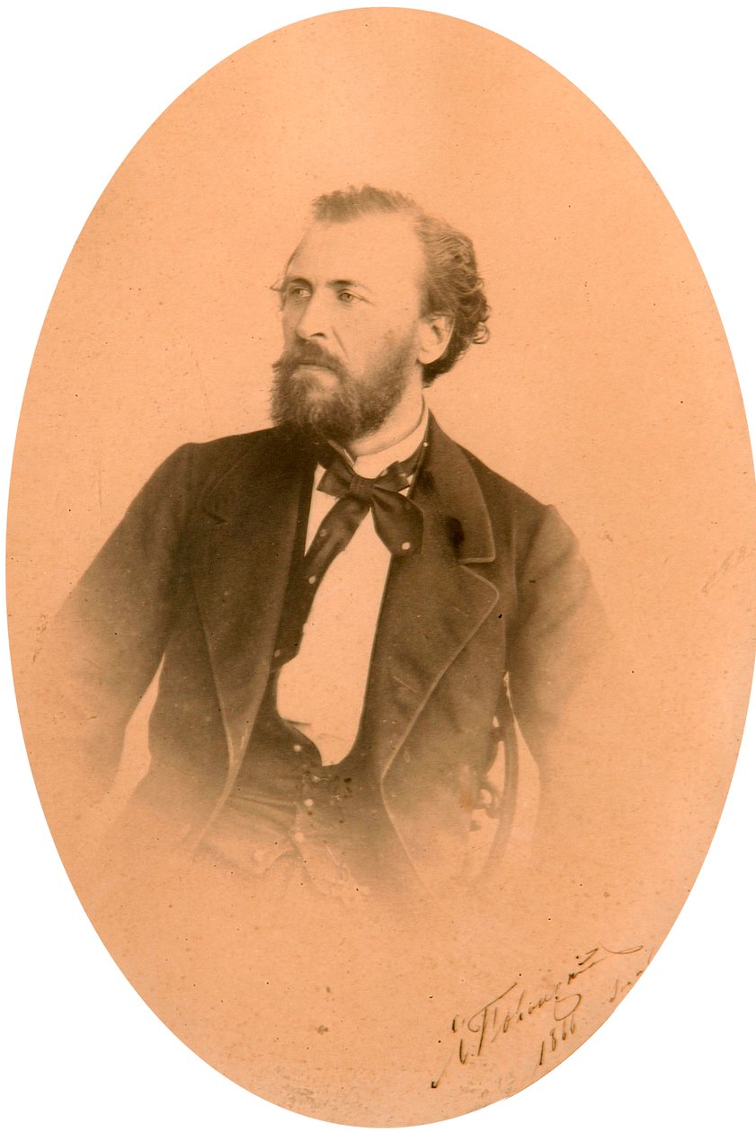 Yakov Polonsky, poeta ruso, c1866 de Unbekannt
