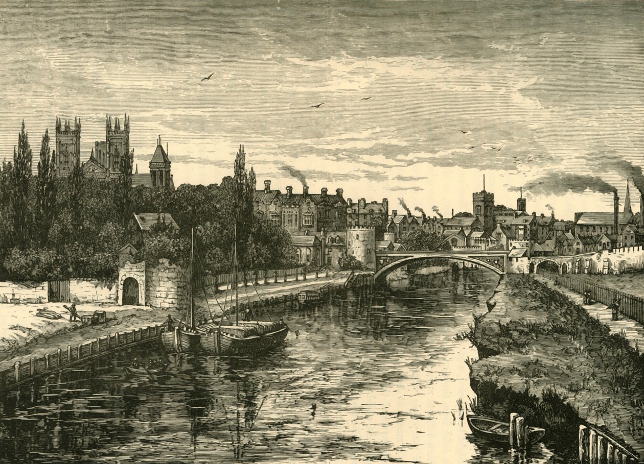 York, desde el Ouse, 1898 de Unbekannt