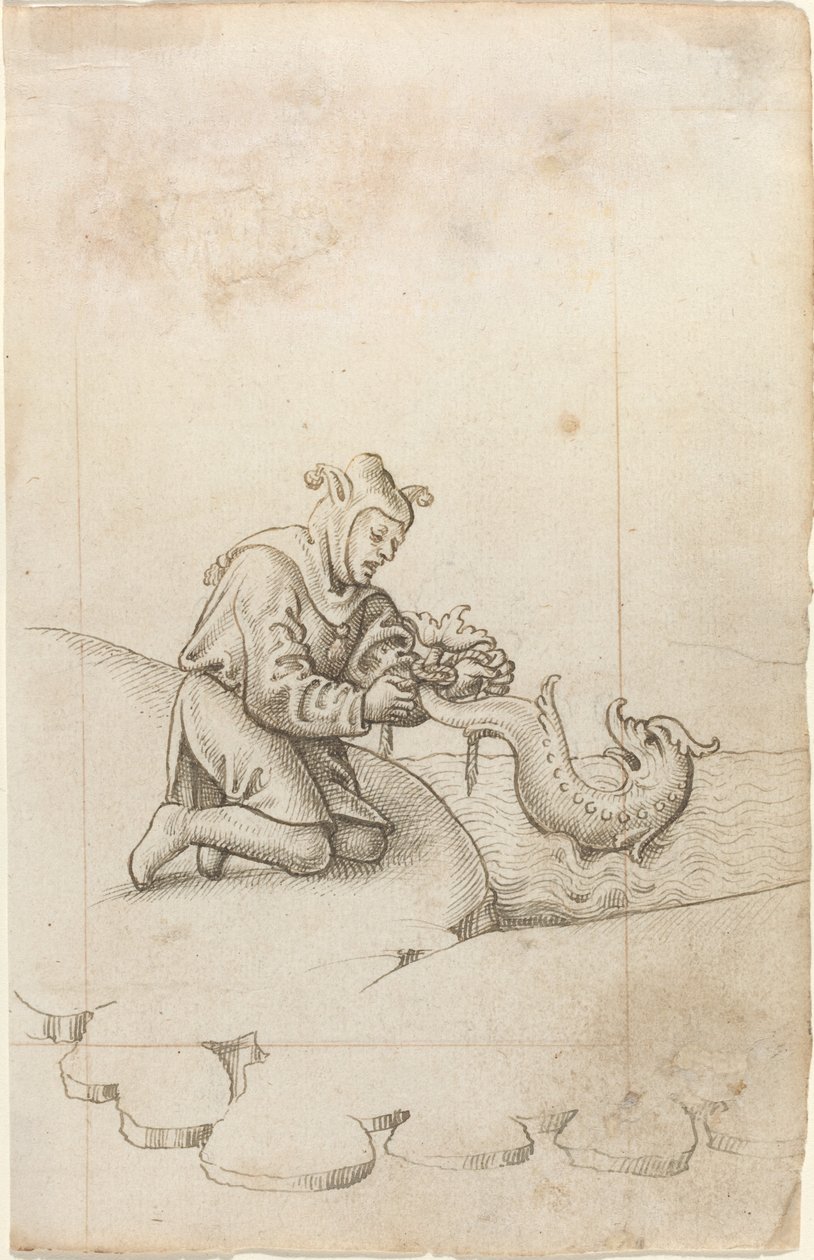 Estás atando un delfín por la cola [fol. 17 recto], c. 1512-1515 de Unbekannt