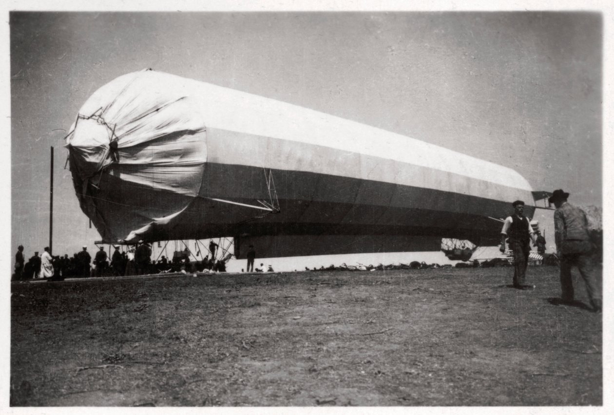 Zeppelin LZ 5 en Goeppingen, Alemania, 1909 de Unbekannt