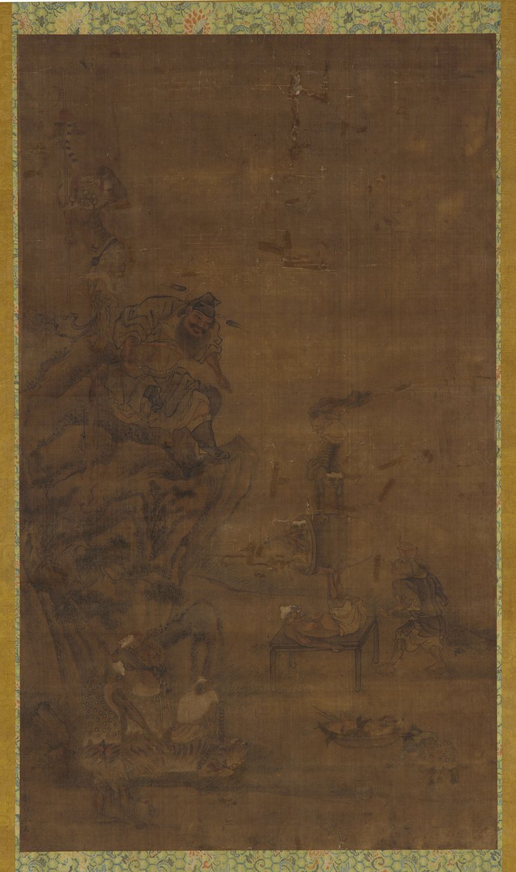 Zhong Kui domando las cinco pestilencias, siglo XVI-XVII de Unbekannt