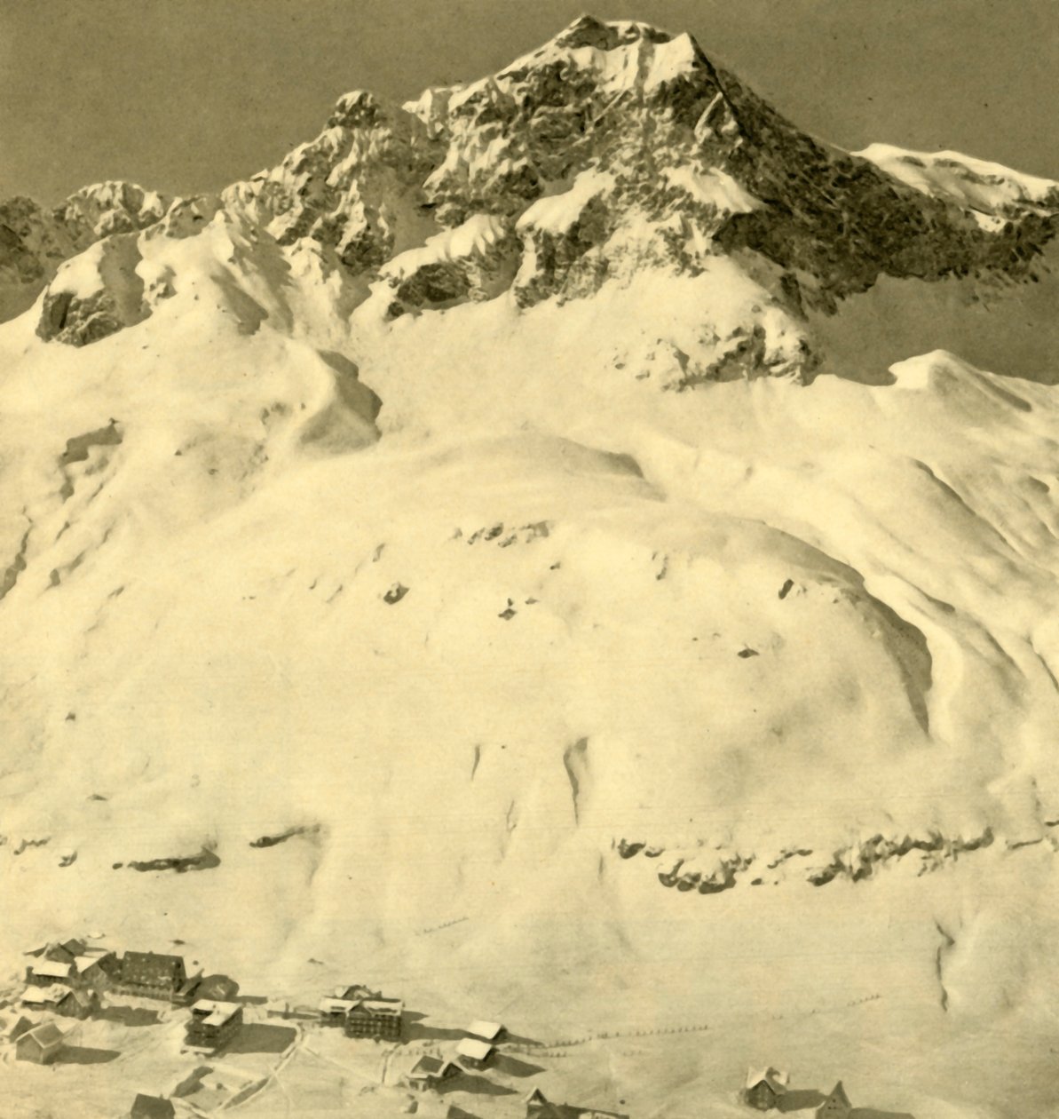 Zürs y el pico Hasenfluh, Vorarlberg, Austria, c1935 de Unbekannt