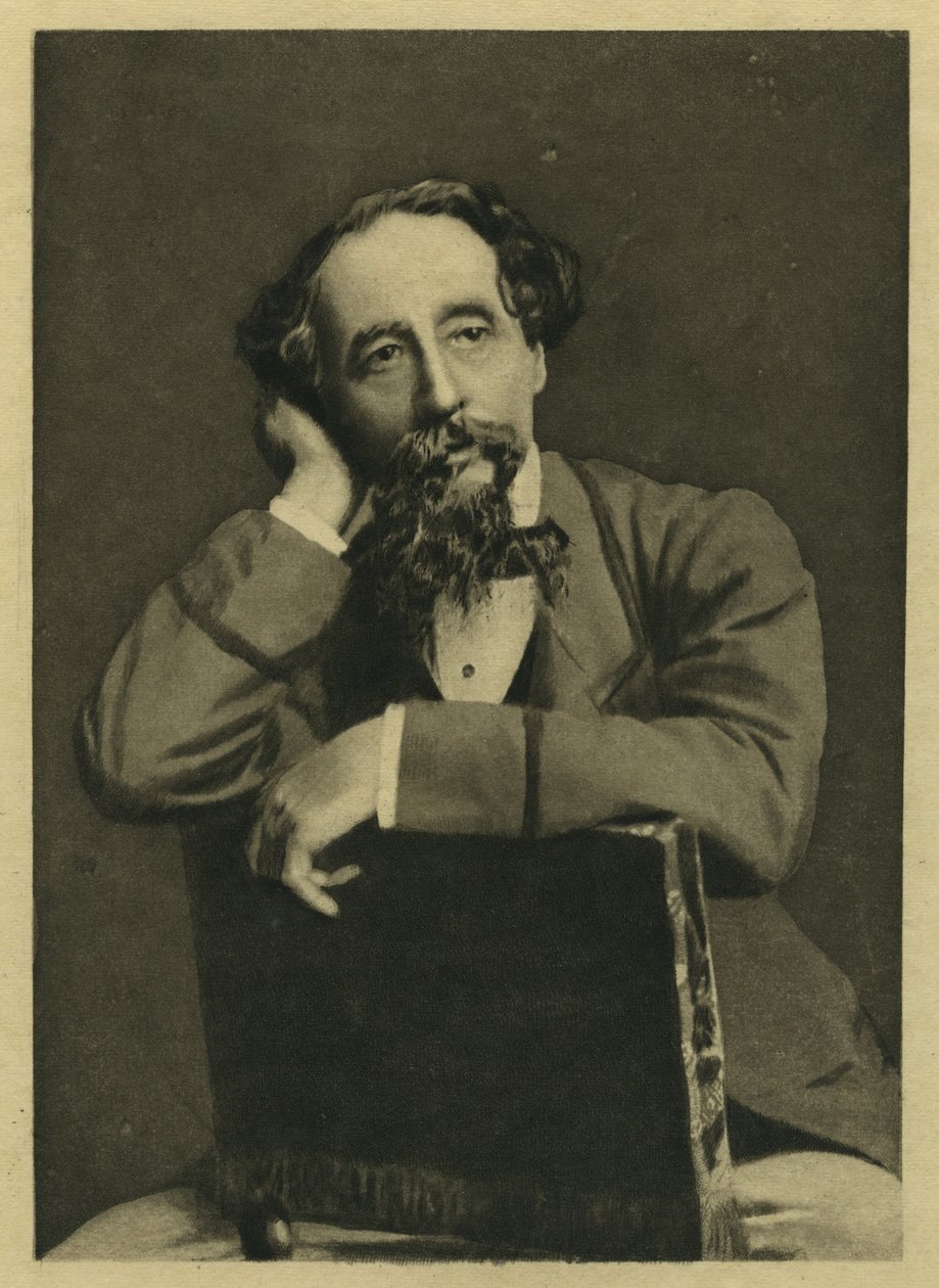 Charles Dickens, retrato después de una fotografía de Herbert Watkins (b.1828) de Unbekannt Unbekannt