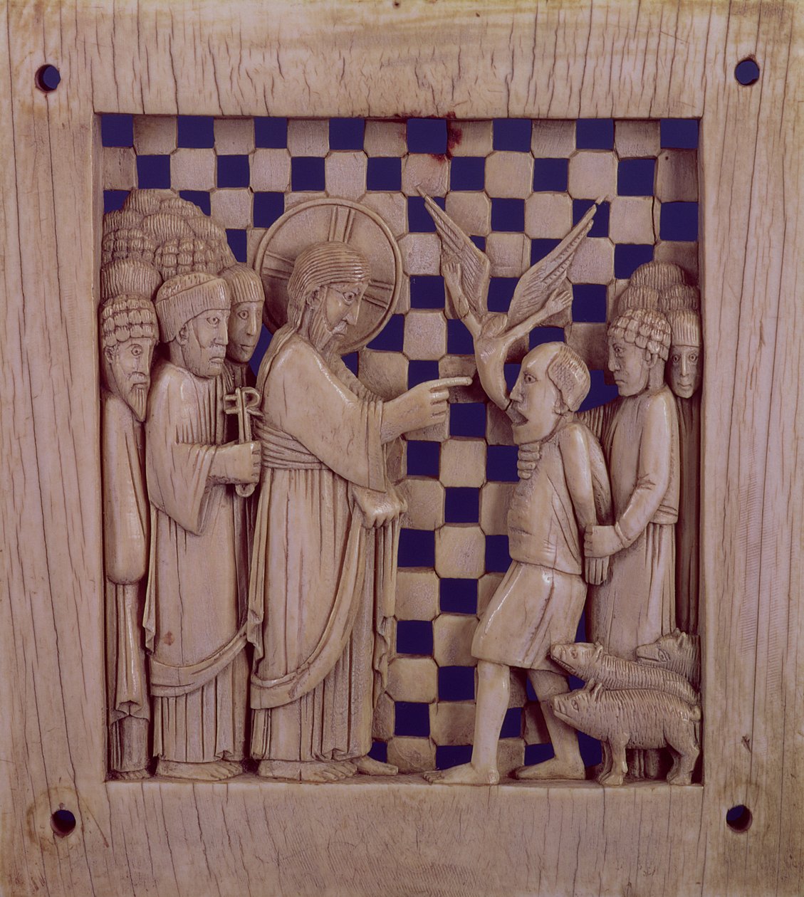 Jesús expulsando al espíritu impuro, relieve, siglo X de Unbekannt Unbekannt