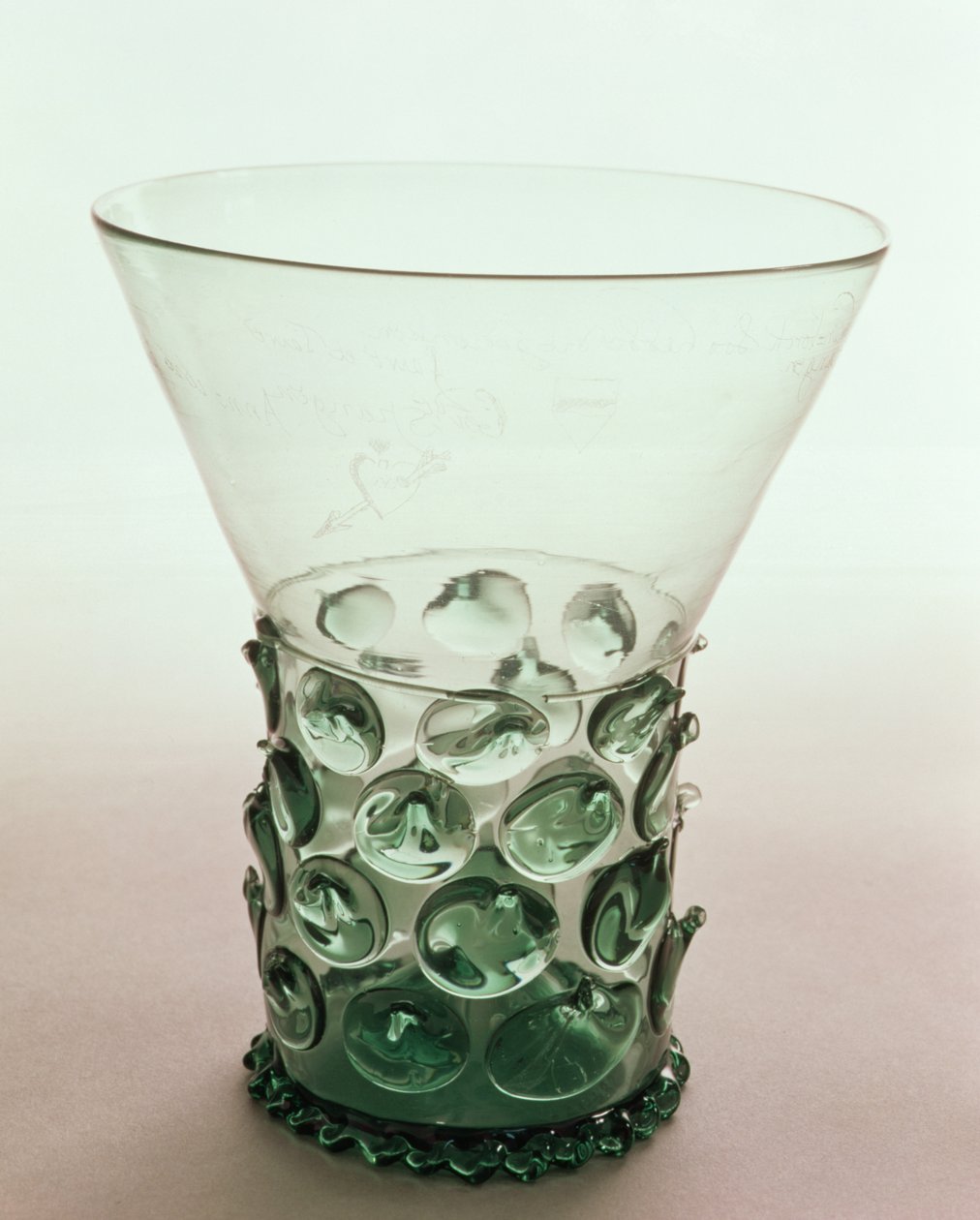 Vaso Krautstrunk Waldglas, c.1600, grabado fechado en 1626 de Unbekannt Unbekannt