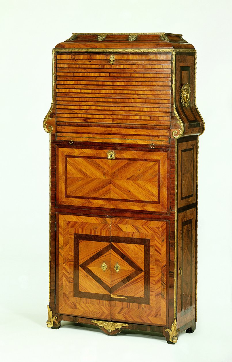 Secretaire cartonnier chapado de Luis XV c.1740 de Unbekannt Unbekannt
