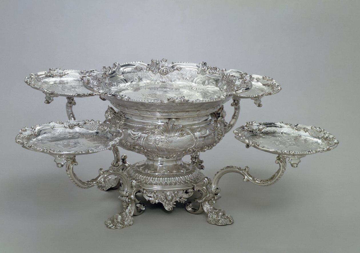 Centro de mesa Newdegate por Paul de Lamerie, 1743 de Unbekannt Unbekannt