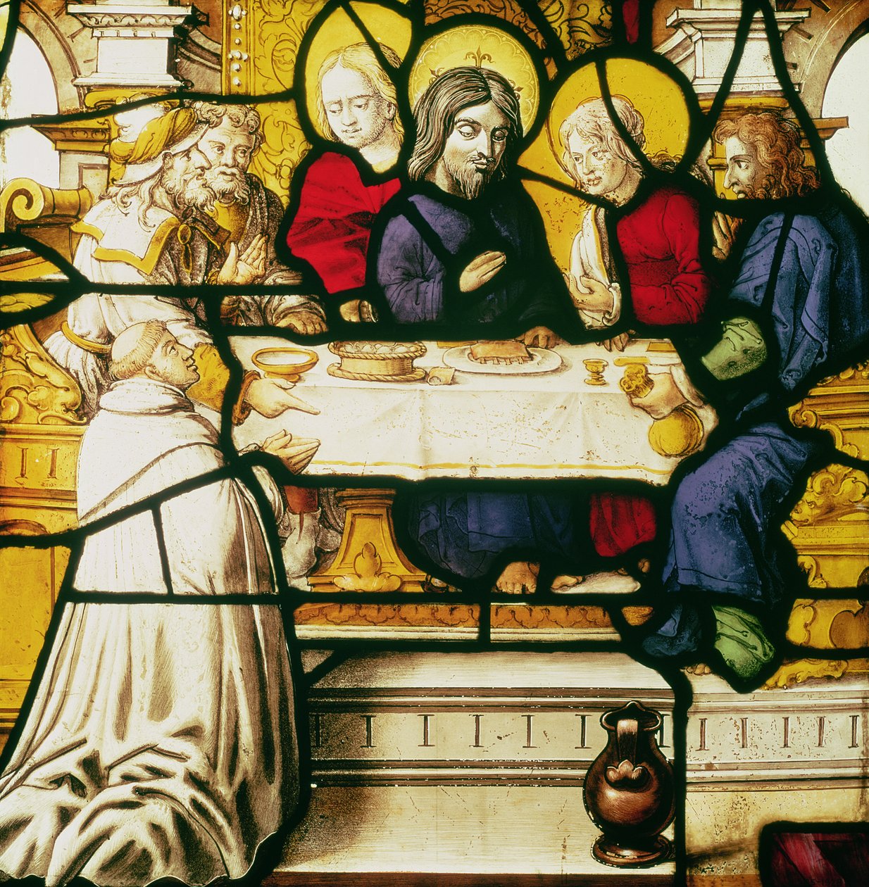 Panel que representa a San Andrés en la Cena de Emaús de Unbekannt Unbekannt