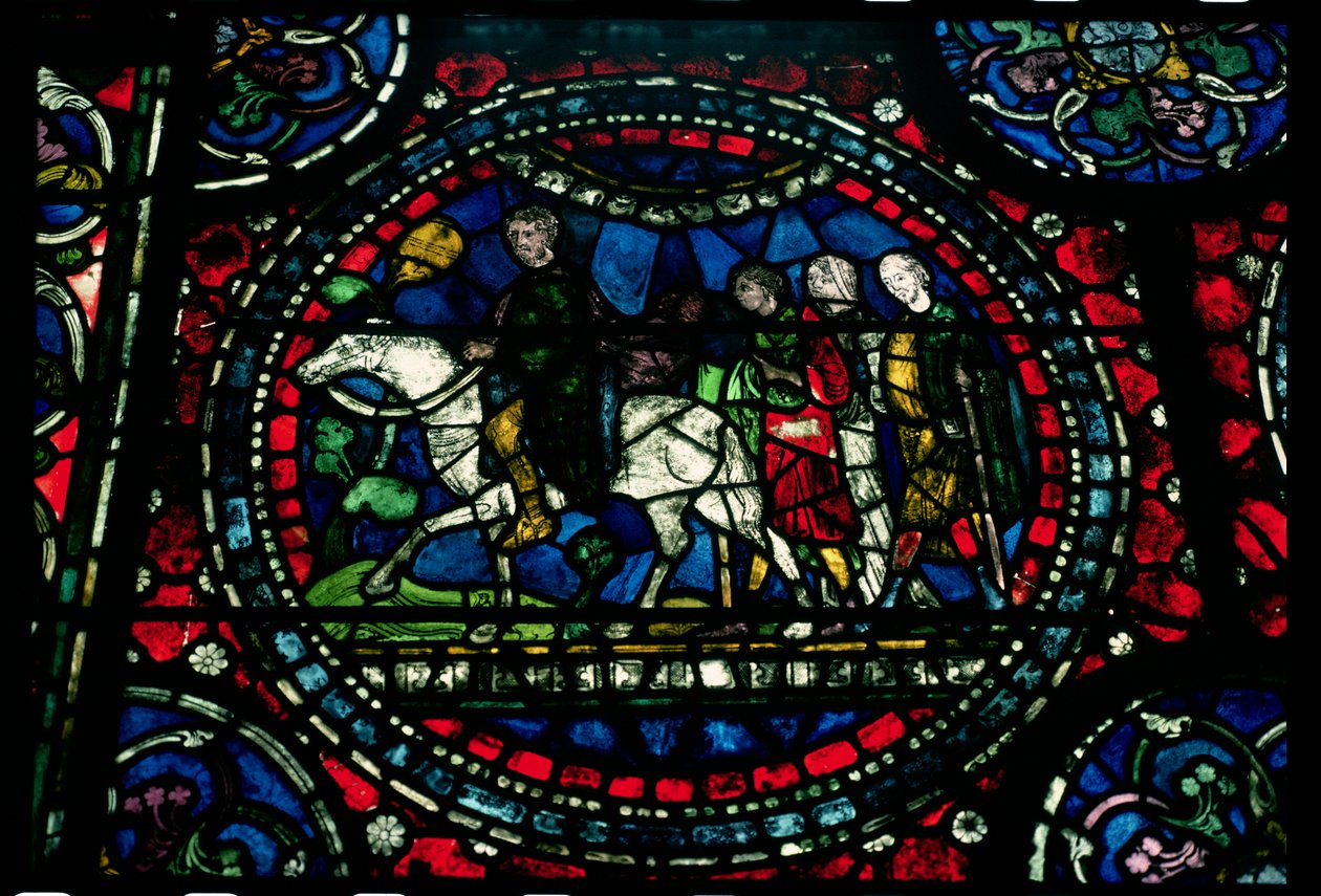 Peregrinos yendo a Canterbury, siglo XIII de Unbekannt Unbekannt