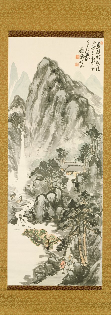 Retiro en las montañas por Tessai Tomioka (1836-1924) de Unbekannt Unbekannt