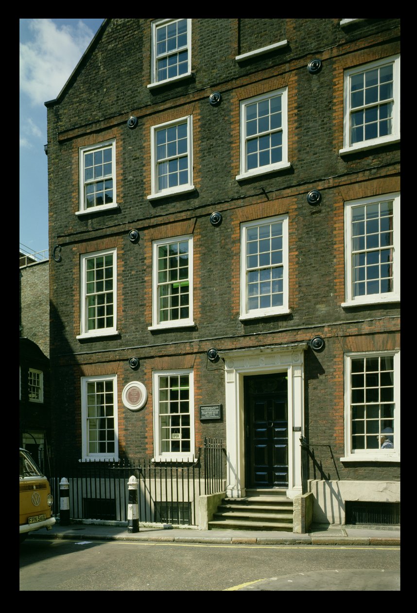 Casa de Samuel Johnson, Ciudad de Londres, construida en 1700 de Unbekannt Unbekannt