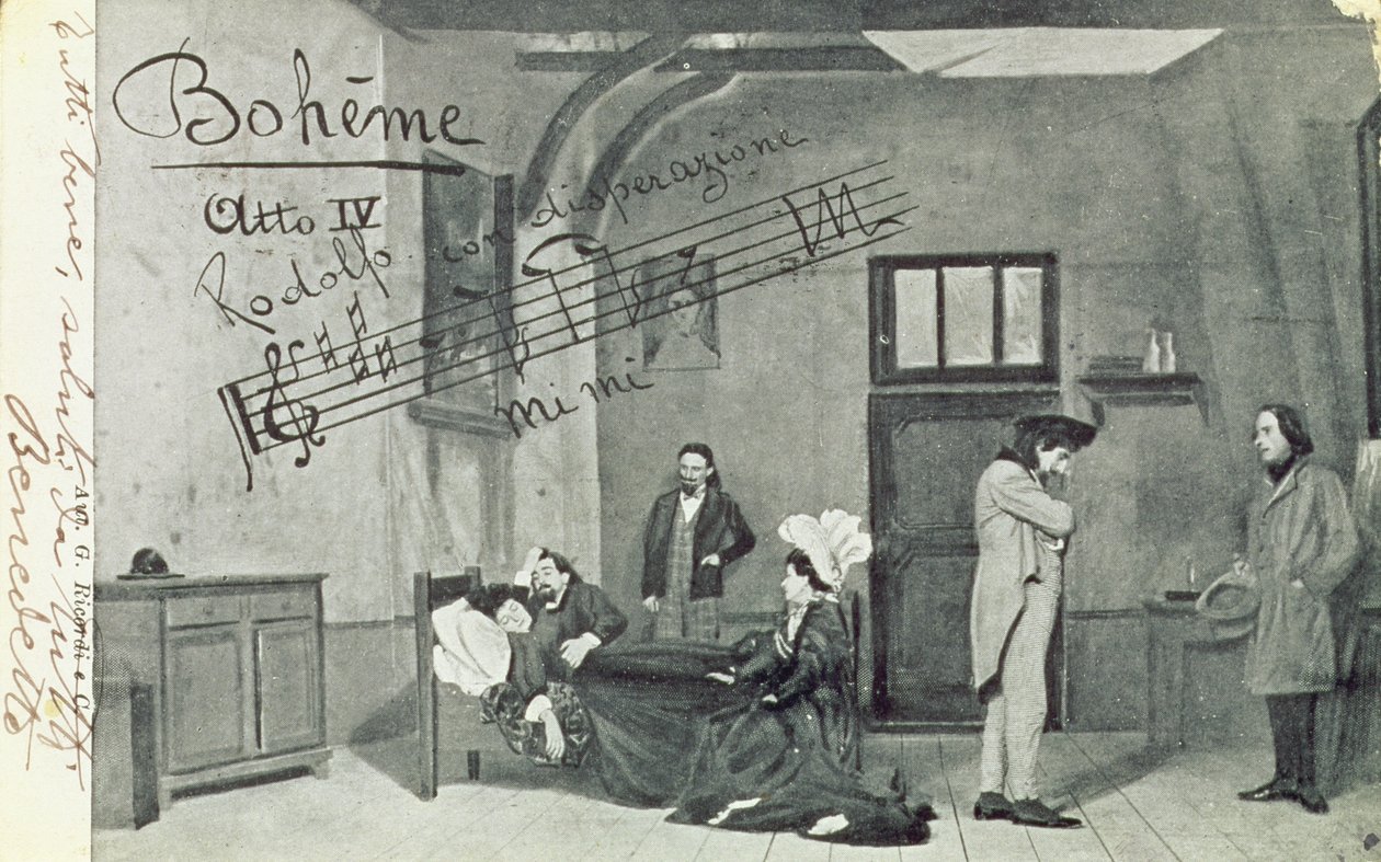 Escena del Acto IV de la ópera 