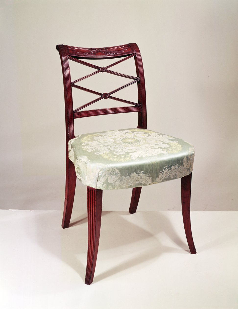 Silla de respaldo enrollado, caoba, por Duncan Phyfe, 1807 de Unbekannt Unbekannt