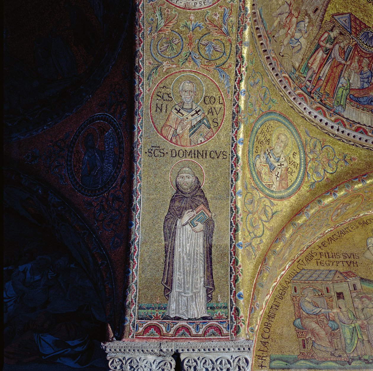 San Domingo y San Nicolás, mosaico en el atrio de la Basílica de San Marcos de Unbekannt Unbekannt