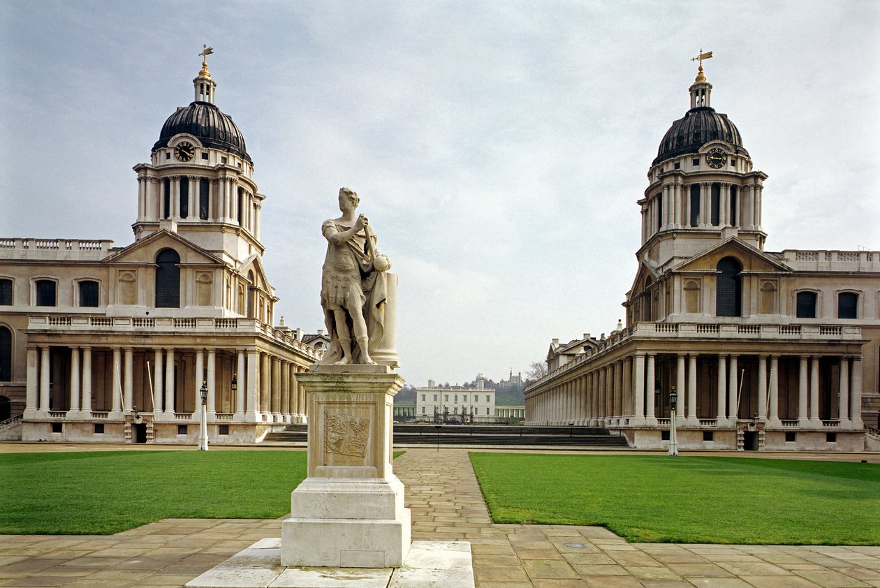 El Antiguo Colegio Naval Real construido por Sir Christopher Wren, Greenwich, Londres, Reino Unido de Unbekannt Unbekannt