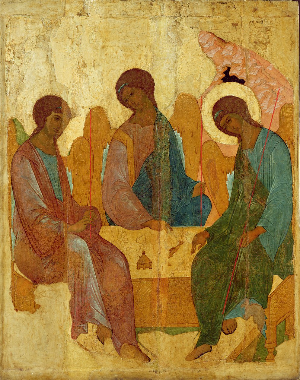 La Trinidad, icono ruso del siglo XVI de Unbekannt Unbekannt