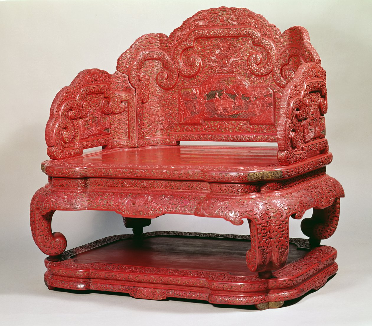 El trono del Emperador Chien Lung (1736-95) de Unbekannt Unbekannt