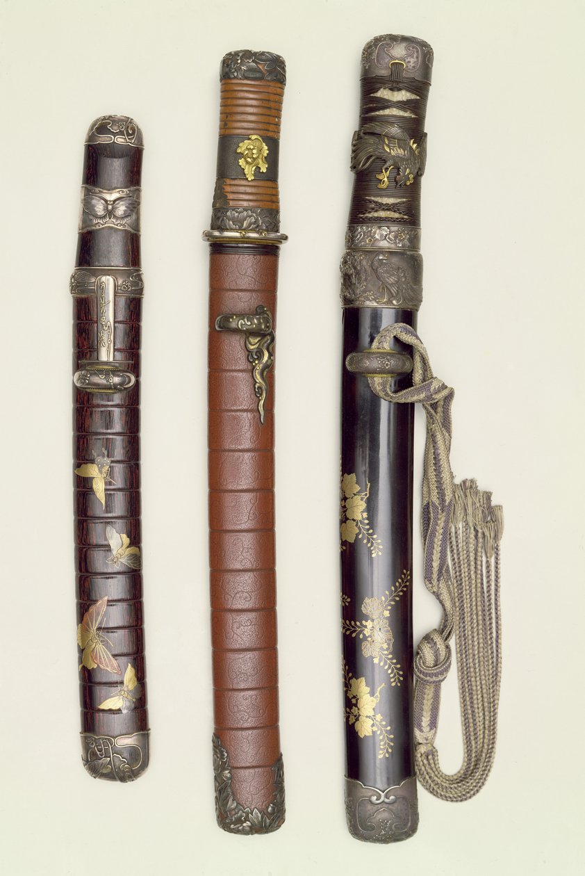 Tres Aikichi Tanto (espadas) del período Meiji, finales del siglo XIX de Unbekannt Unbekannt