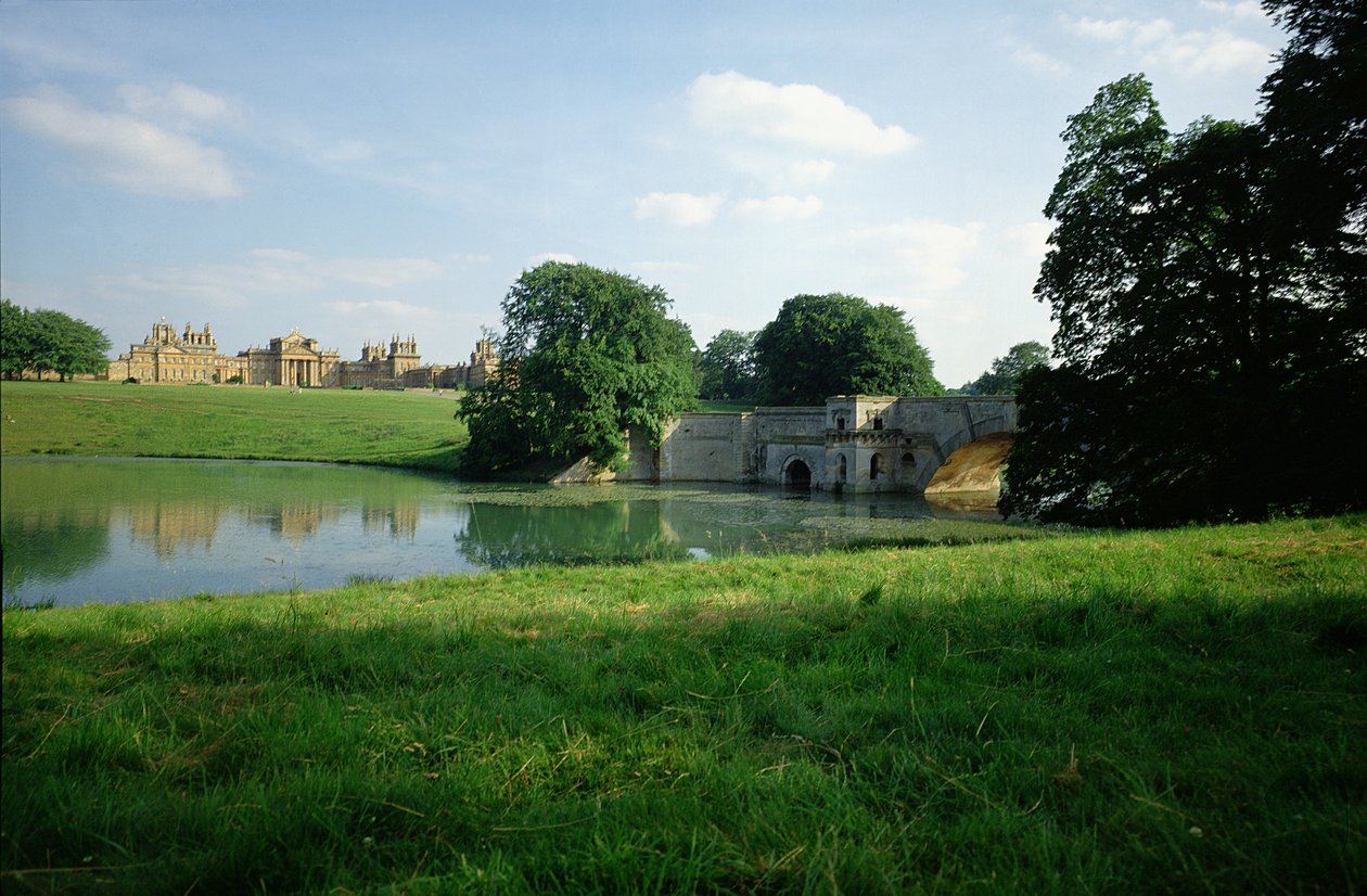 Vista desde el lago, Palacio de Blenheim, Oxfordshire de Unbekannt Unbekannt