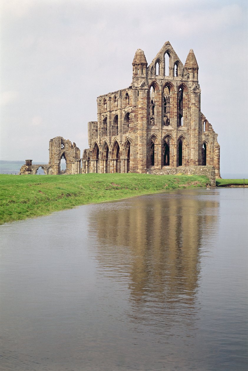 Vista de la Abadía de Whitby, North Yorkshire de Unbekannt Unbekannt