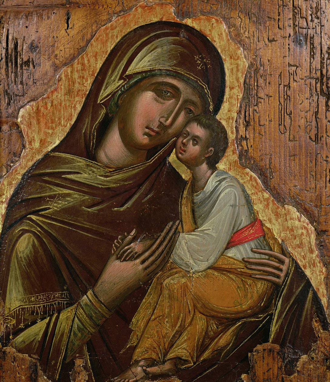 Virgen de la Ternura, icono griego de Creta, finales del siglo XV de Unbekannt Unbekannt