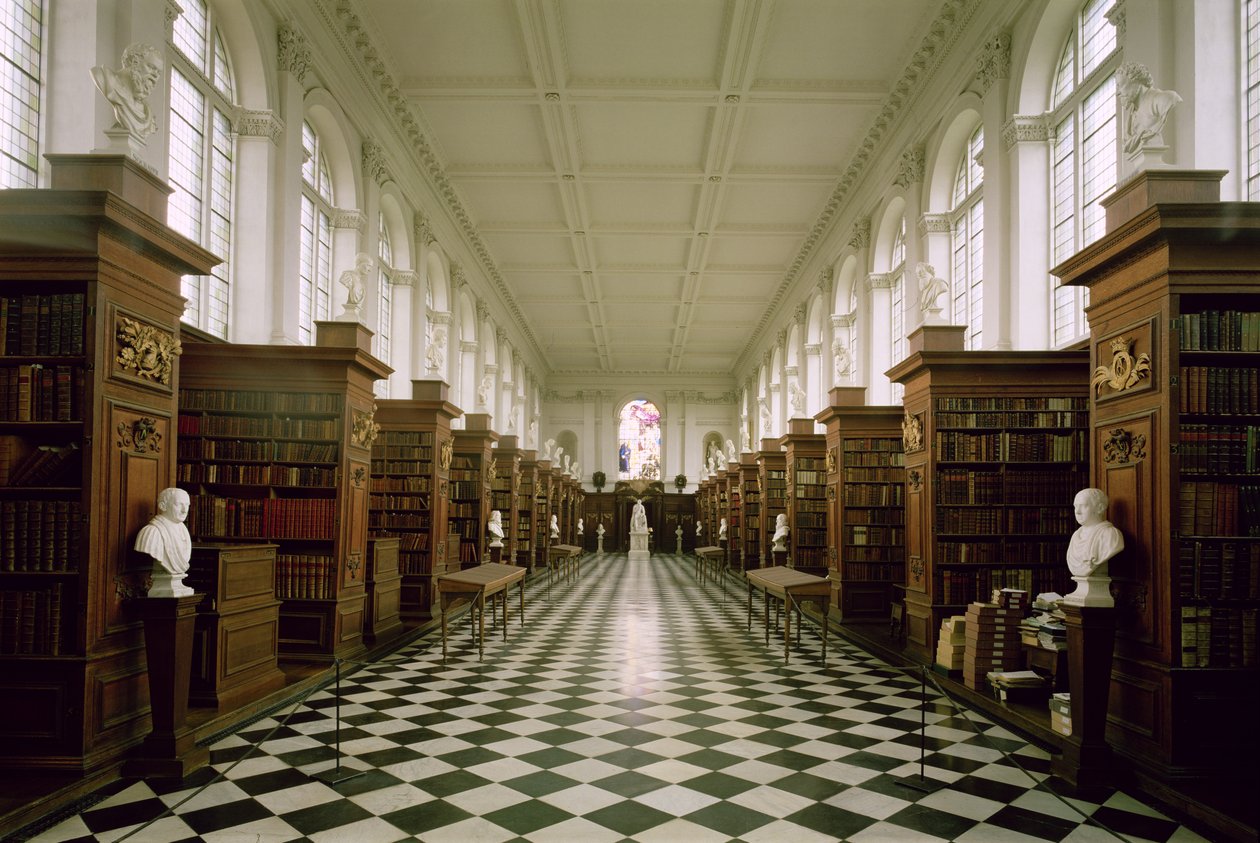 Biblioteca Wren, vista interior, 1676-84, construida por Sir Christopher Wren, Trinity College, Cambridge, Reino Unido de Unbekannt Unbekannt