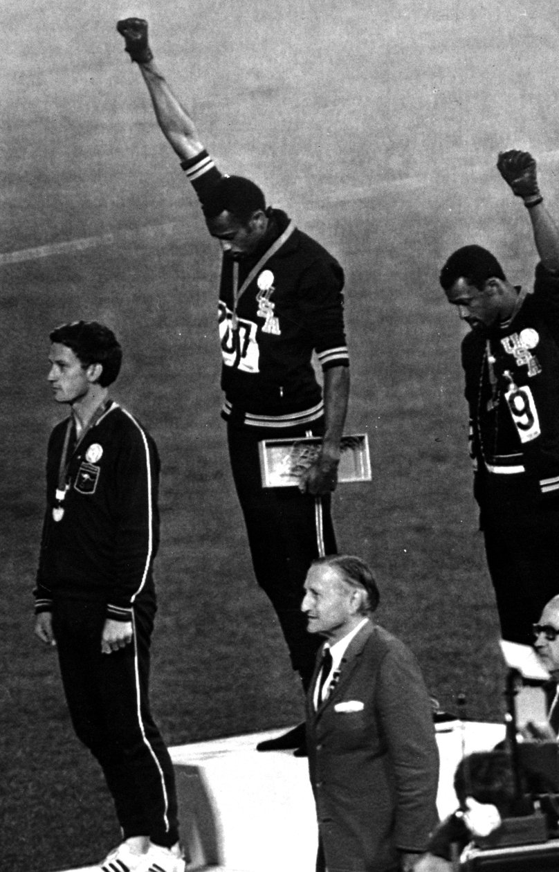 Ganadores de los 200 metros masculinos en el podio, Juegos Olímpicos de 1968, Ciudad de México de Unbekannt Unbekannt