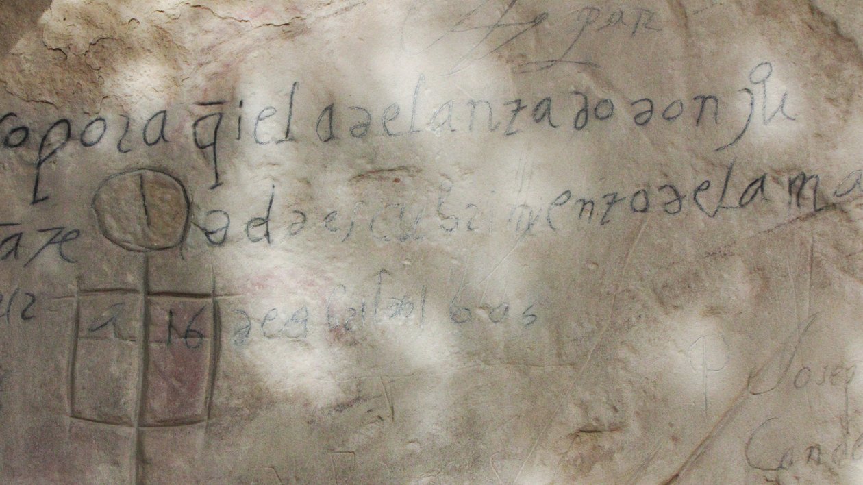 Inscripciones en el acantilado, Don Juan de Oñate, Monumento Nacional El Morro, Nuevo México, 1605 de Unbekannt Unbekannt