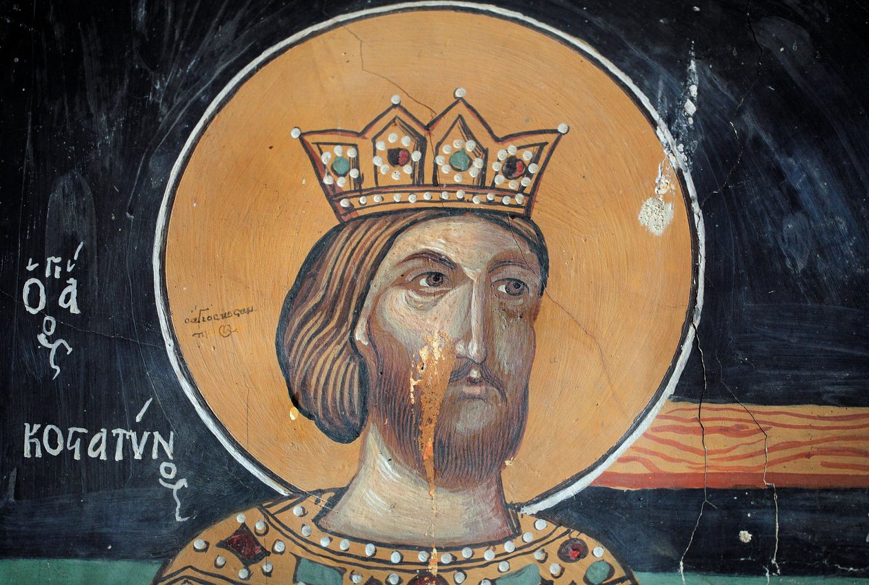 Fresco bizantino del siglo XV de Unbekannt Unbekannt