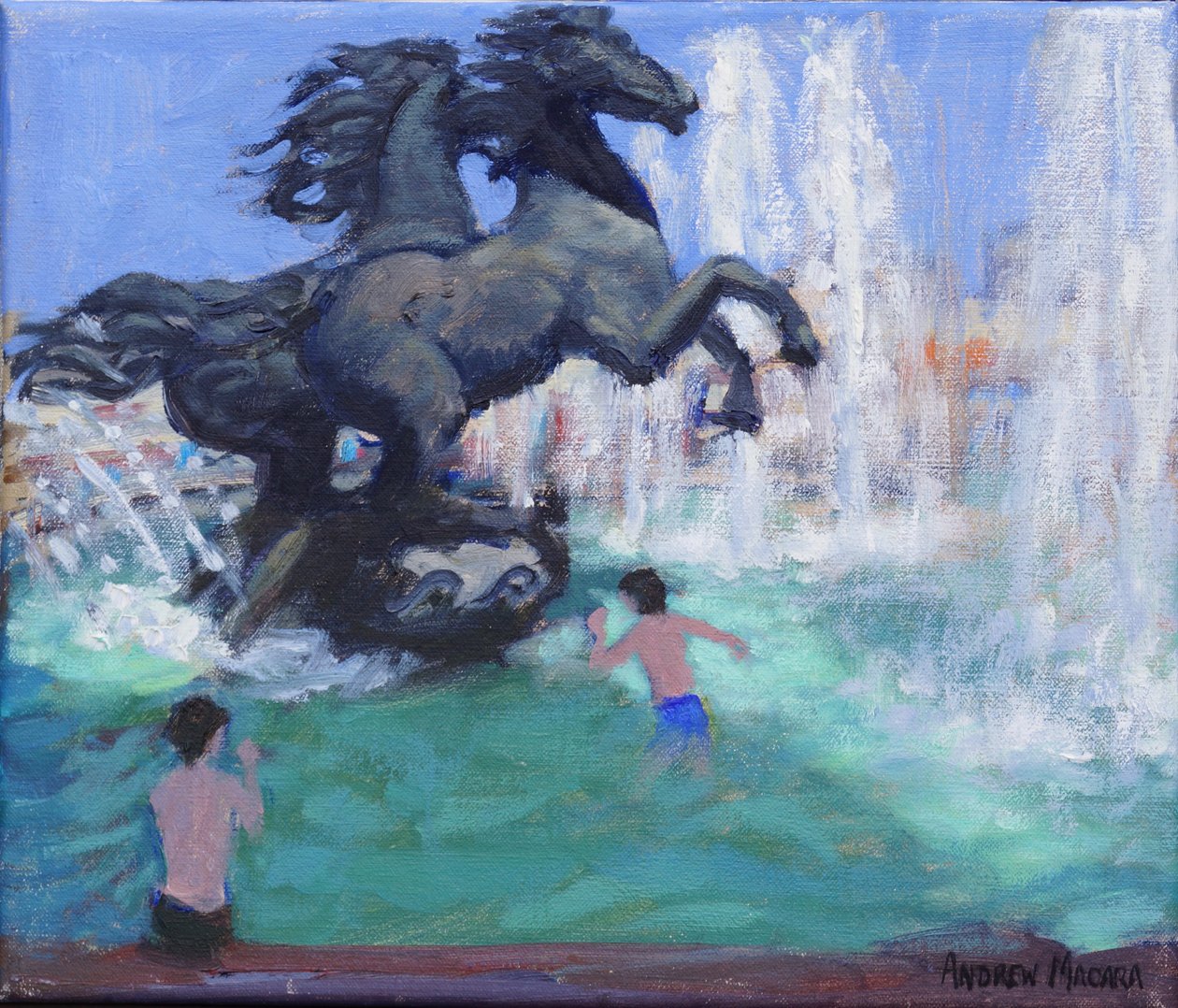 Esculturas de caballos, Plaza Manezhnaya, Moscú, 2016 de Unbekannt Unbekannt