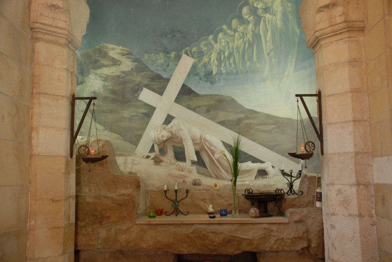 Cristo con la Cruz, Vía Dolorosa, Jerusalén, Israel de Unbekannt Unbekannt