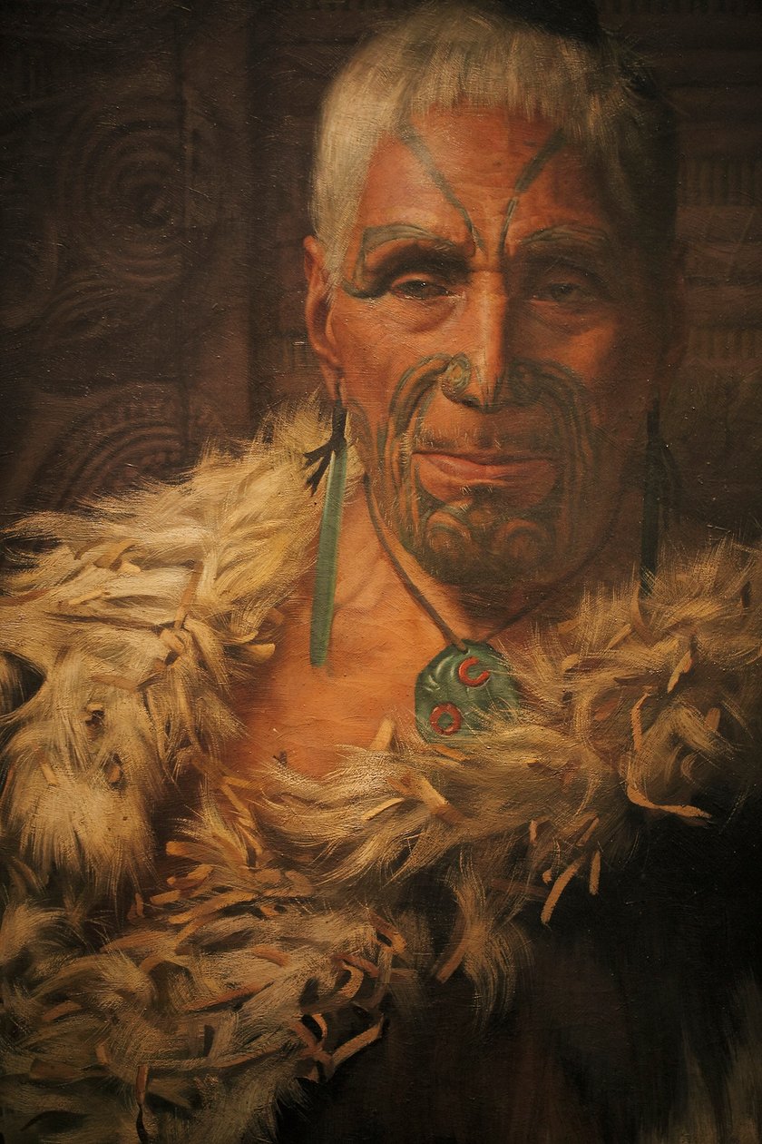 Perema Te Pahau, el raspador de huesos, 1904 de Unbekannt Unbekannt