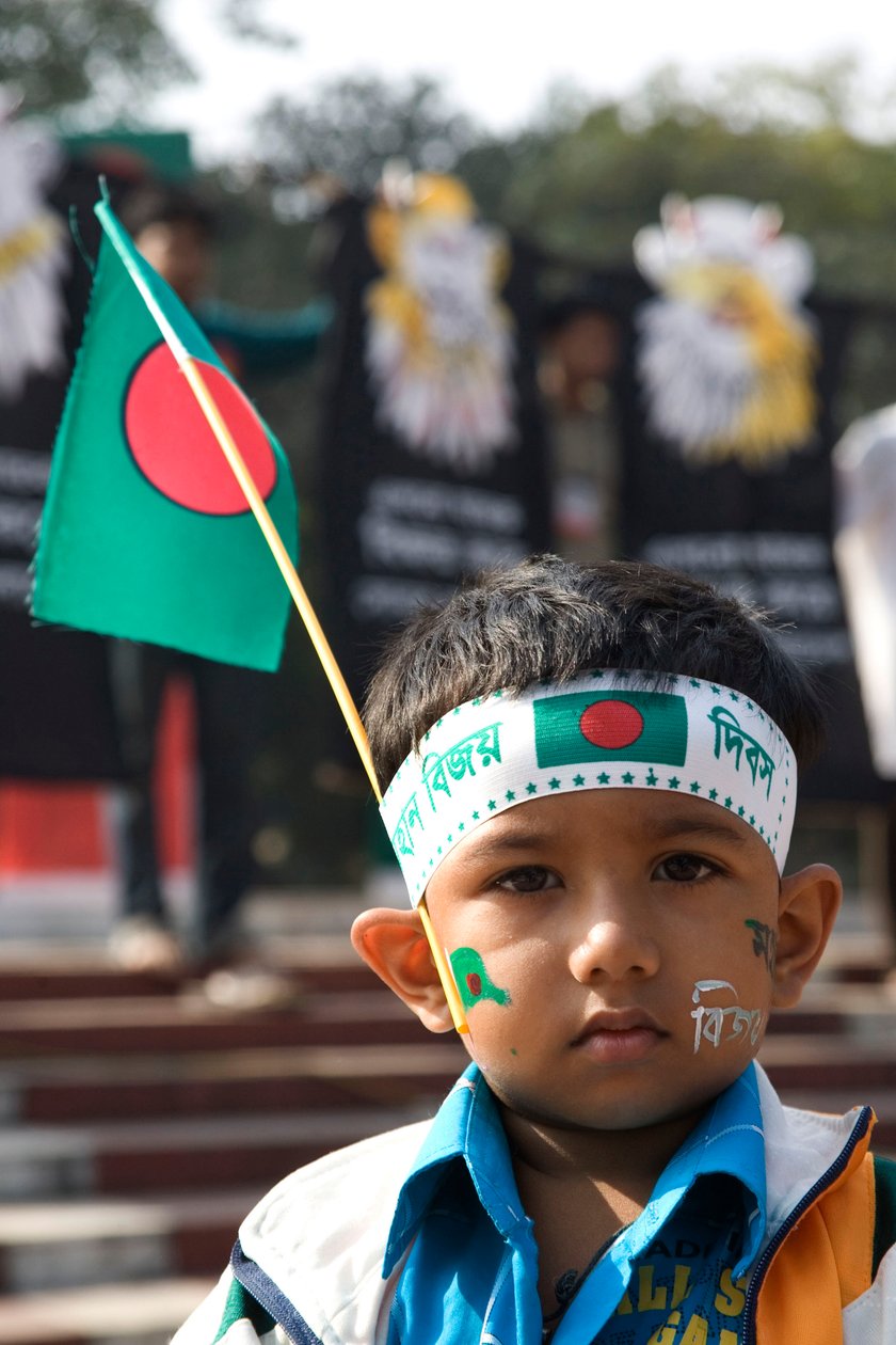 Retrato de un niño en el Bijoy Dibosh de Unbekannt Unbekannt