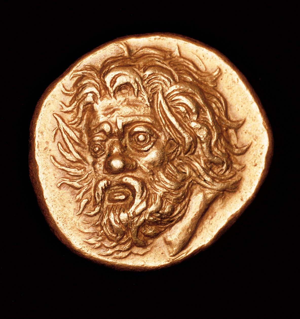 Rara moneda antigua griega, obra maestra de oro, Pantikapaion de Unbekannt Unbekannt