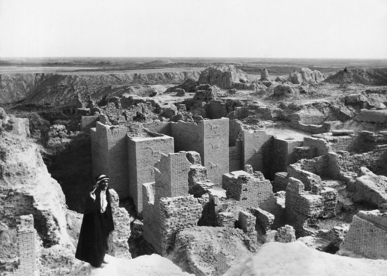 Ruinas de Babilonia, Babilonia, Irak, 25 de abril de 1932 de Unbekannt Unbekannt
