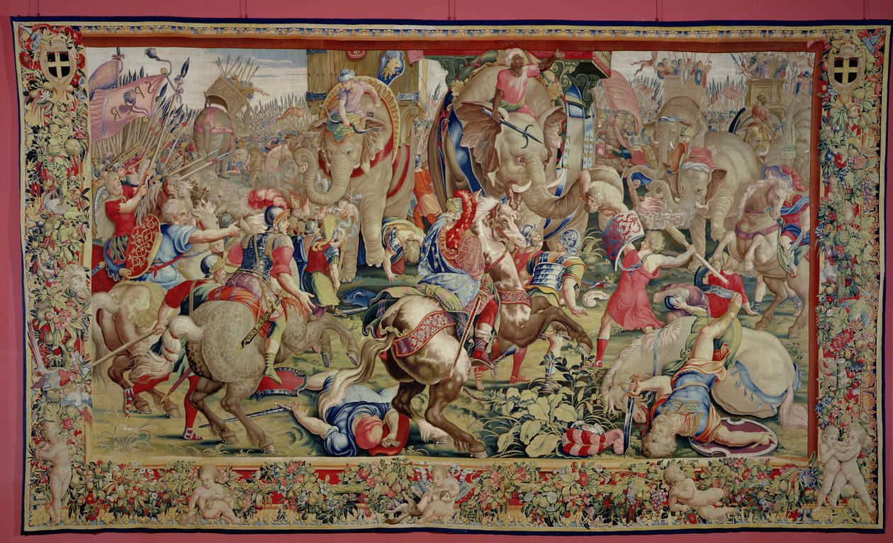 La batalla de Zama, por Giulio Romano de Unbekannt Unbekannt