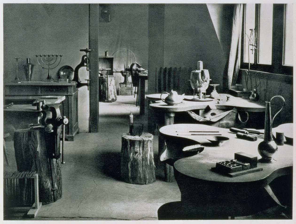 El Taller de Metal, de los Talleres de la Bauhaus, Weimar, 1923 de Unbekannt Unbekannt