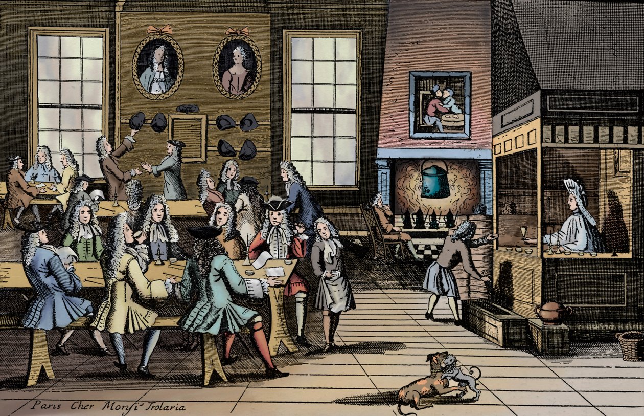 Cafetería del siglo XVIII de Unbekannter Künstler