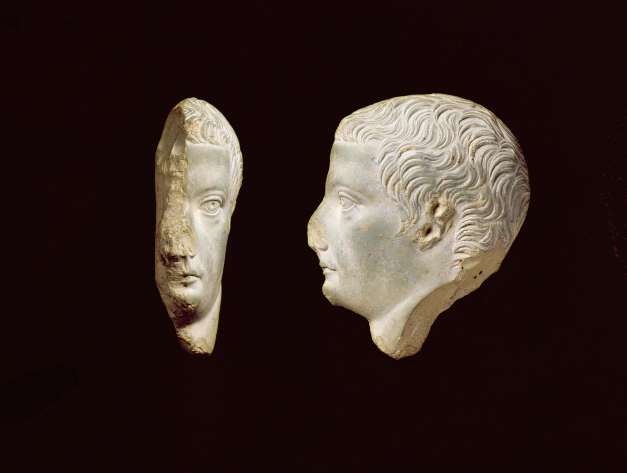 Retrato en relieve del Emperador Tiberio (14-37) 1er siglo de Unbekannt