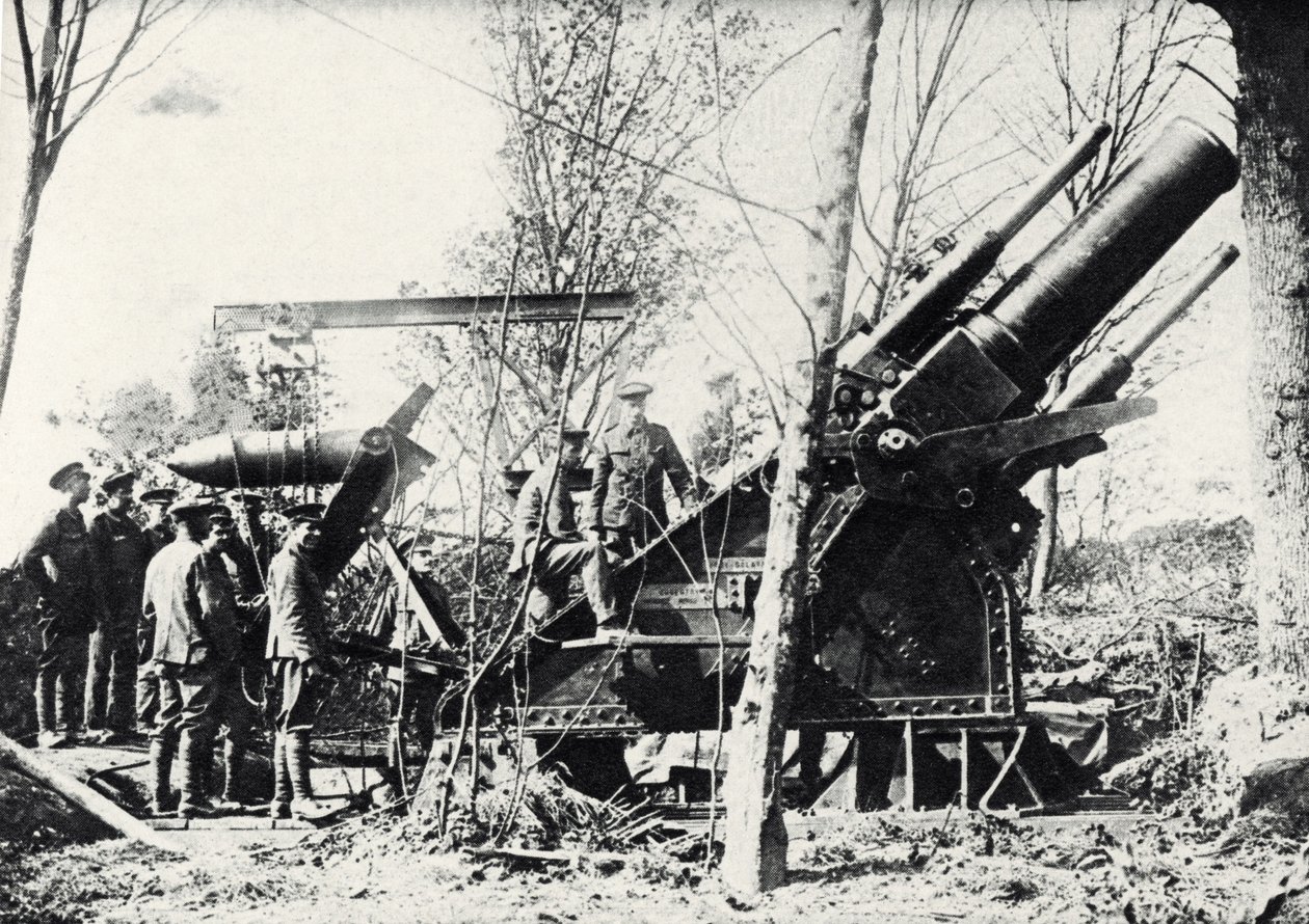 Un gran obús británico Primera Guerra Mundial de Unbekannter Künstler
