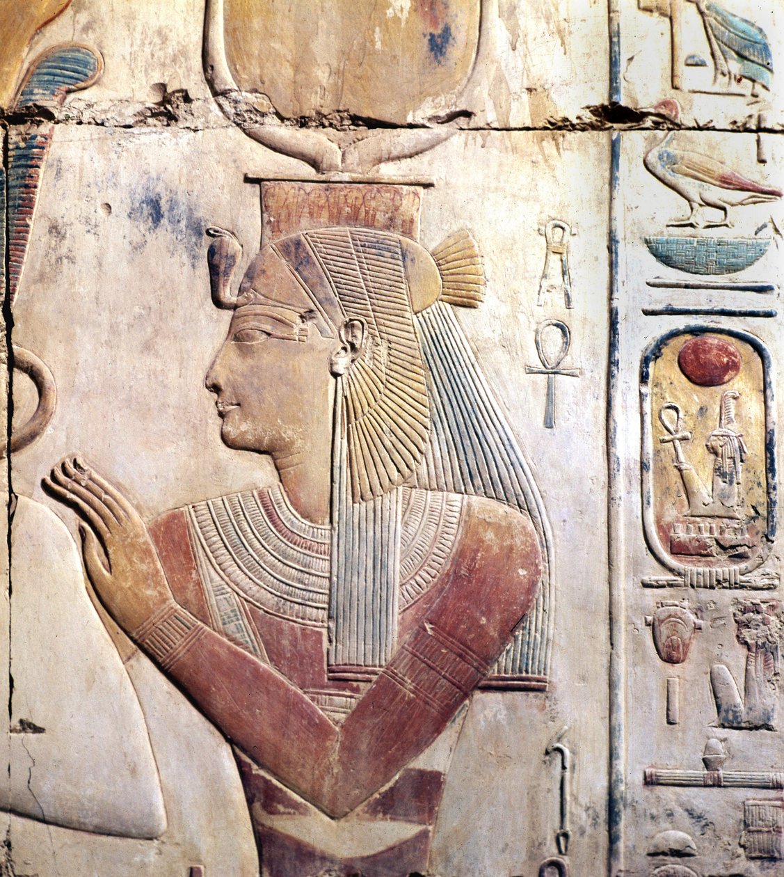 Abydos en Egipto: Templo Osiriac de Sethi (Seti) I, La Diosa ISIS. de Leopold Blonder