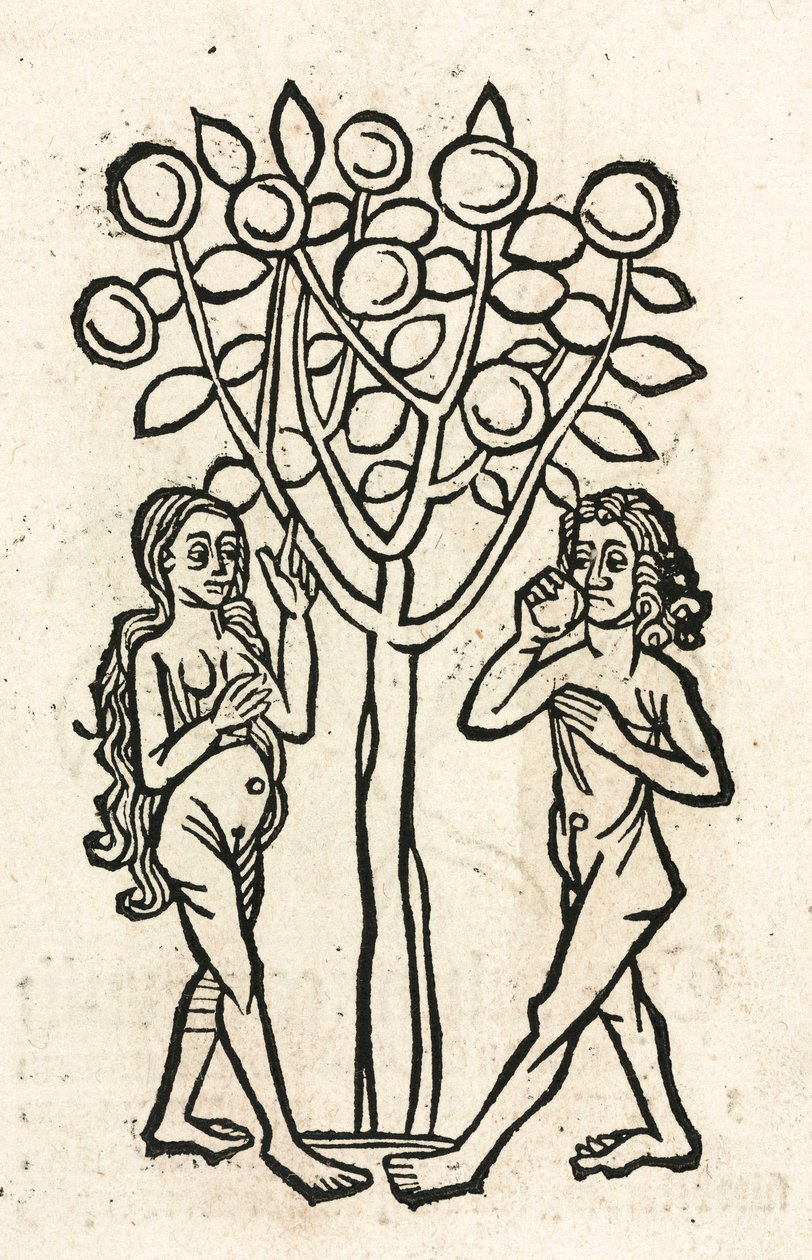 Adán y Eva bajo el Árbol del Conocimiento de Unbekannt